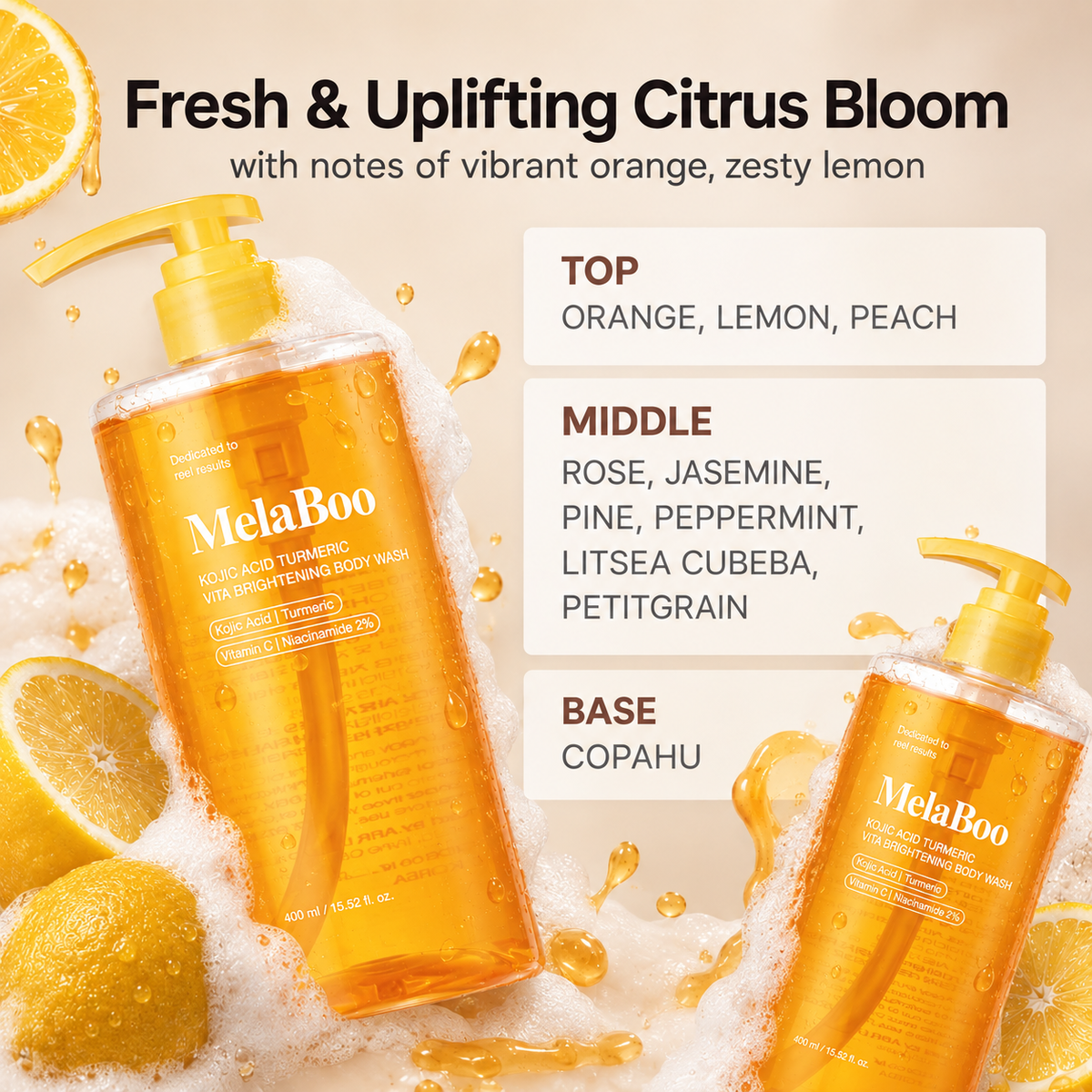 Kojic Acid Turrmeric Brightening Body Wash